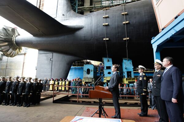 Botadura del submarino Severodvinsk - Sputnik Mundo