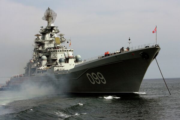 El crucero portamisiles ruso Pedro el Grande - Sputnik Mundo