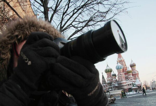 El periodista toma vistas de Moscú - Sputnik Mundo