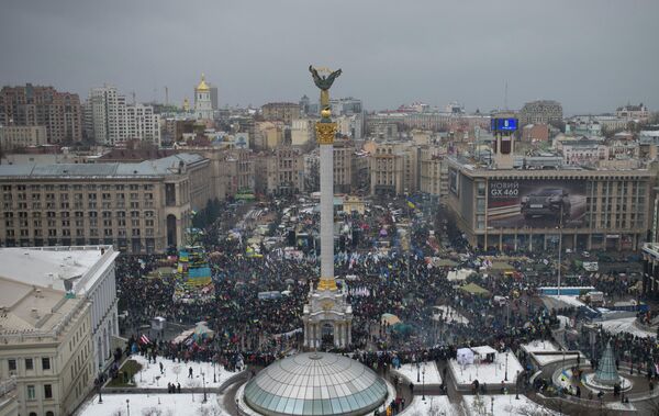 Plaza de la Independencia en el centro de Kiev - Sputnik Mundo