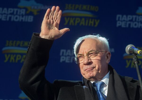 El primer ministro de Ucrania Nikolái Azárov - Sputnik Mundo
