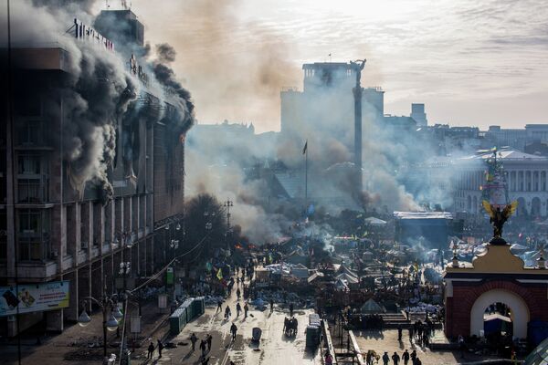 La capital ucraniana pese a los disturbios - Sputnik Mundo