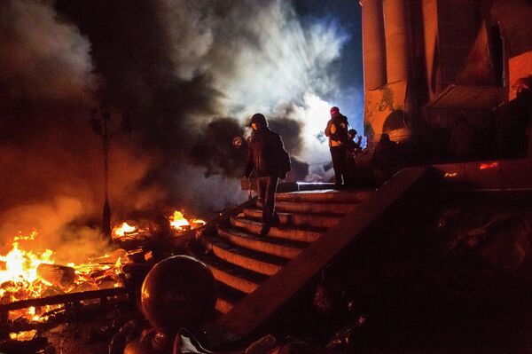 Violentes émeutes à Kiev et à Lvov - Sputnik Mundo