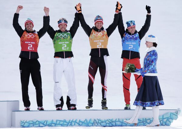 Medallistas de la decimotercera jornada de Sochi 2014 - Sputnik Mundo