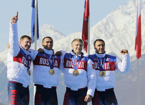 Medallistas de la última jornada de Sochi 2014 - Sputnik Mundo