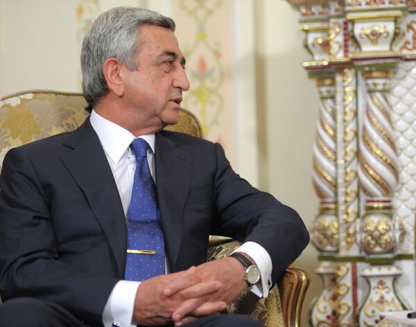 Serzh Sargsyan, presidente de Armenia - Sputnik Mundo