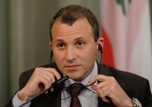 Ministro libanés de Asuntos Exteriores, Gebran Bassil - Sputnik Mundo