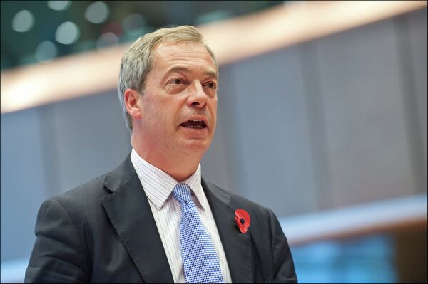 El líder del Partido por la Independencia del Reino Unido Nigel Farage - Sputnik Mundo