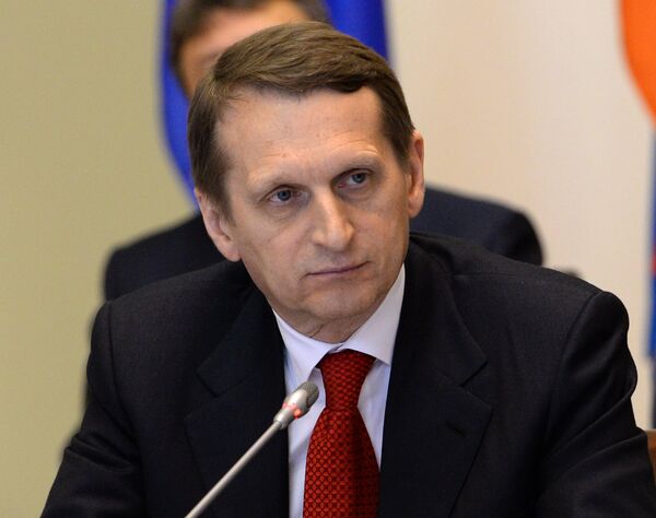 Serguéi Narishkin, presidente del Parlamento ruso - Sputnik Mundo