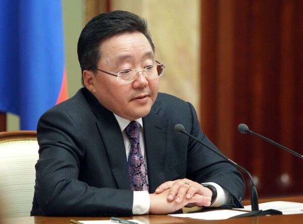 El presidente de Mongolia Tsakhia Elbegdorj - Sputnik Mundo