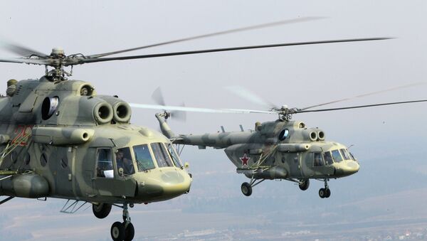 Helicópteros rusos Mi-17 (archivo) - Sputnik Mundo