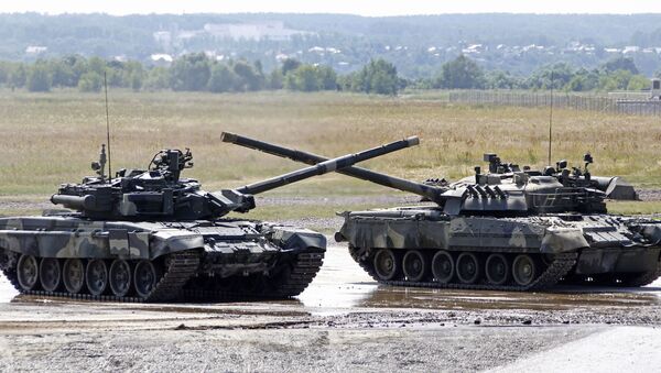 Los tanques T-90S - Sputnik Mundo