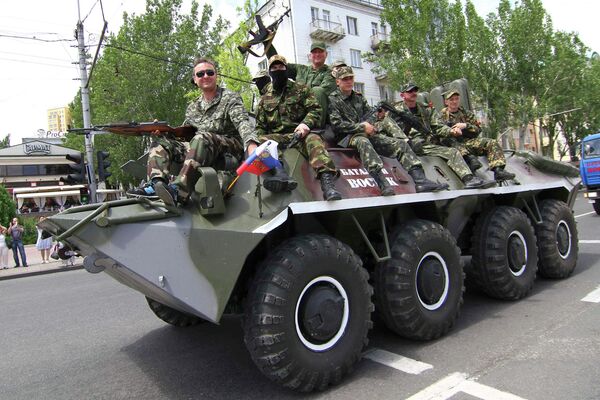 Miembros del Batallón Vostok en Donetsk - Sputnik Mundo