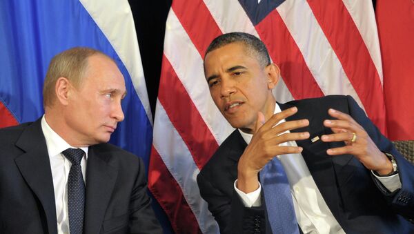 El presidente ruso, Vladímir Putin, y su homólogo estadounidense, Barack Obama (archivo) - Sputnik Mundo