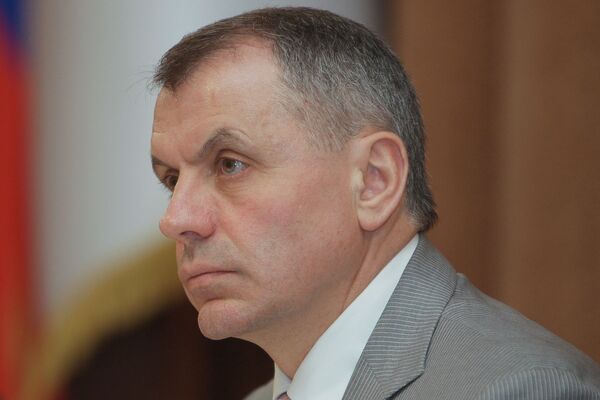 El jefe del Parlamento de Crimea, Vladímir Konstantínov - Sputnik Mundo