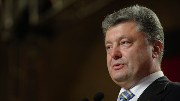 El presidente de Ucrania Piotr Poroshenko - Sputnik Mundo