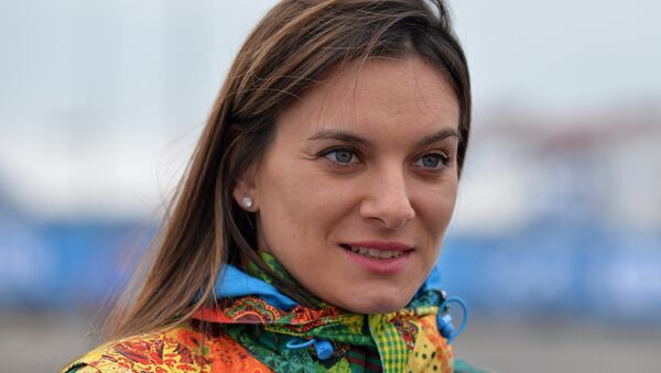 Elena Isinbáyeva, doble campeona olímpica rusa en saltos con pértiga - Sputnik Mundo