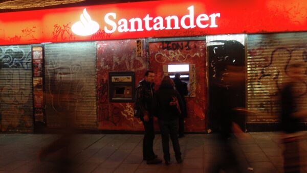 Cajero automático de Banco Santander - Sputnik Mundo