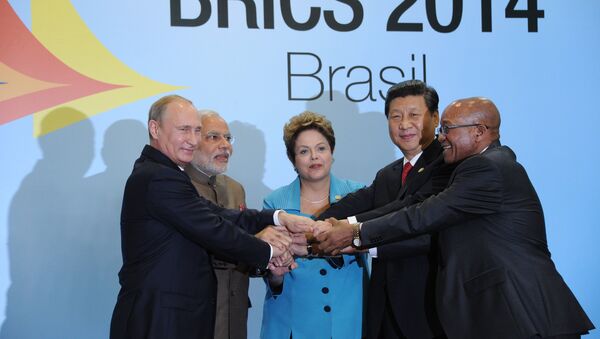 Líderes del BRICS en Fortaleza (Brasil) - Sputnik Mundo