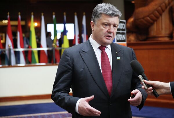 Presidente de Ucrania Petró Poroshenko - Sputnik Mundo