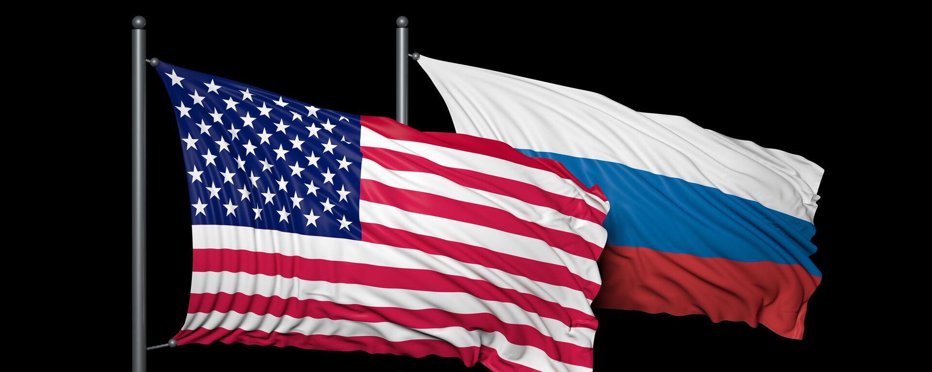 Banderas de EEUU y de Rusia  - Sputnik Mundo, 1920, 17.06.2021