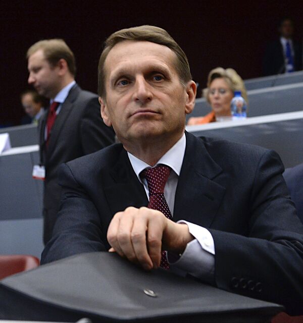 Serguéi Narishkin, presidente de la Duma de Rusia - Sputnik Mundo