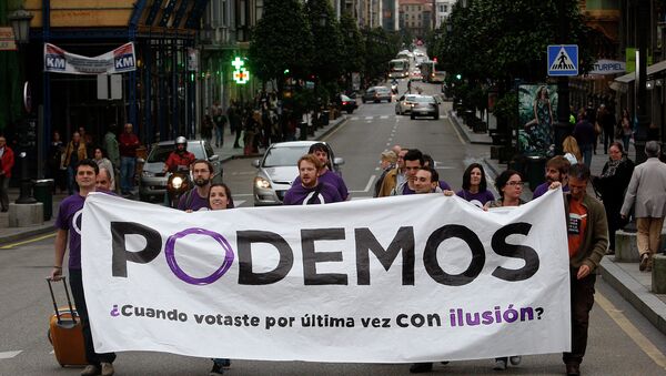 Podemos convoca una gran manifestación en Madrid para demostrar su fuerza - Sputnik Mundo