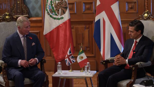 Príncipe Carlos de Gales y presidente de México Enrique Peña - Sputnik Mundo