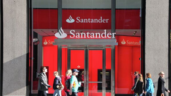 El gigante bancario español Santander se desploma en Bolsa tras la ampliación de capital - Sputnik Mundo