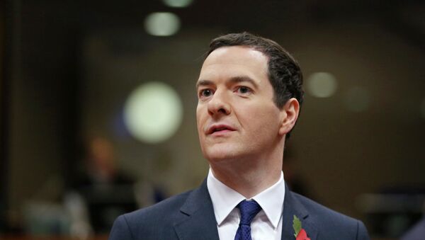 Britain's Chancellor of the Exchequer George Osborne attends a European Union finance ministers meeting in Brussels November 7, 2014. - Sputnik Mundo