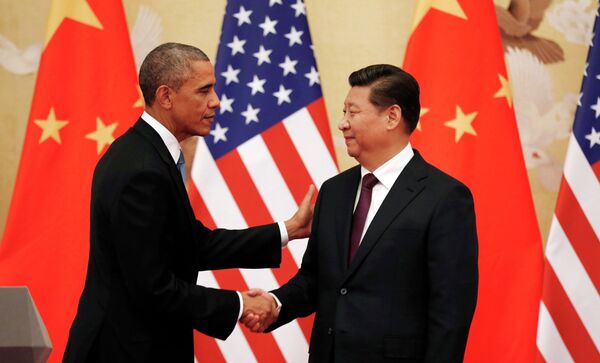 Presidente de EEUU, Barack Obama y presidente de la República Popular China, Xi Jinping - Sputnik Mundo