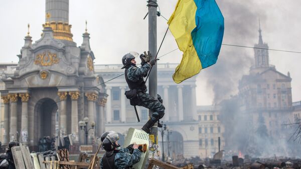 Manifestaciones de protesta en la Plaza de la Independencia (Maidán) de Kiev - Sputnik Mundo