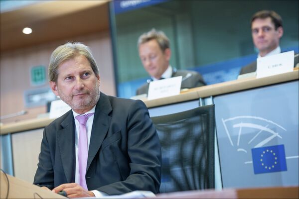Johannes Hahn, comisario europeo de Ampliación y Política Europea de Vecindad - Sputnik Mundo