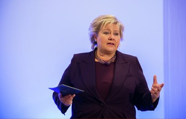 Erna Solberg, primer ministro de Noruega - Sputnik Mundo