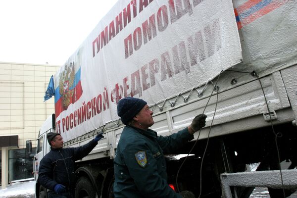 Octavo convoy de ayuda humanitaria para Donbass - Sputnik Mundo