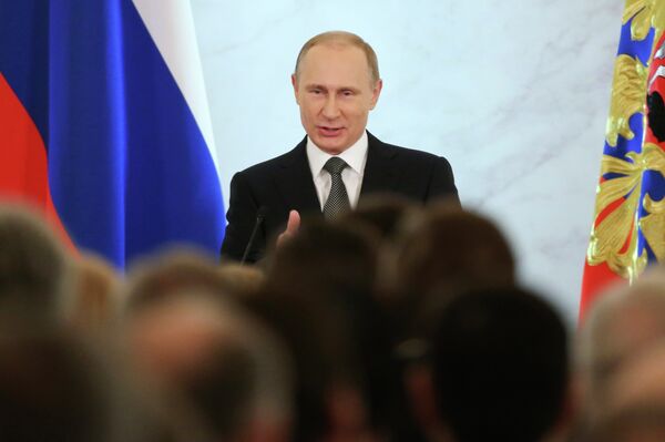 Mensaje del presidente de Rusia, Vladímir Putin, a la Asamblea Federal - Sputnik Mundo